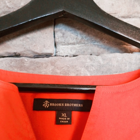 Brooks Brothers Women's XL Orange Blouse - Picture 3 of 3